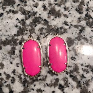 Hot pink/gold Danielle Kendra Scott earrings